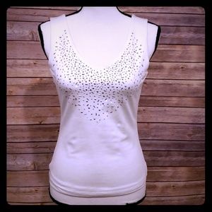 CACHE - Cream Studded Cami - Small